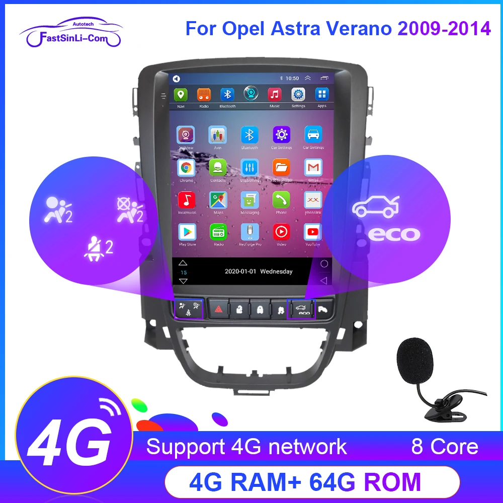 Автомобильный мультимедийный плеер C ar для Opel ASTRA J Buick Excelle 2009-2014 радио Android