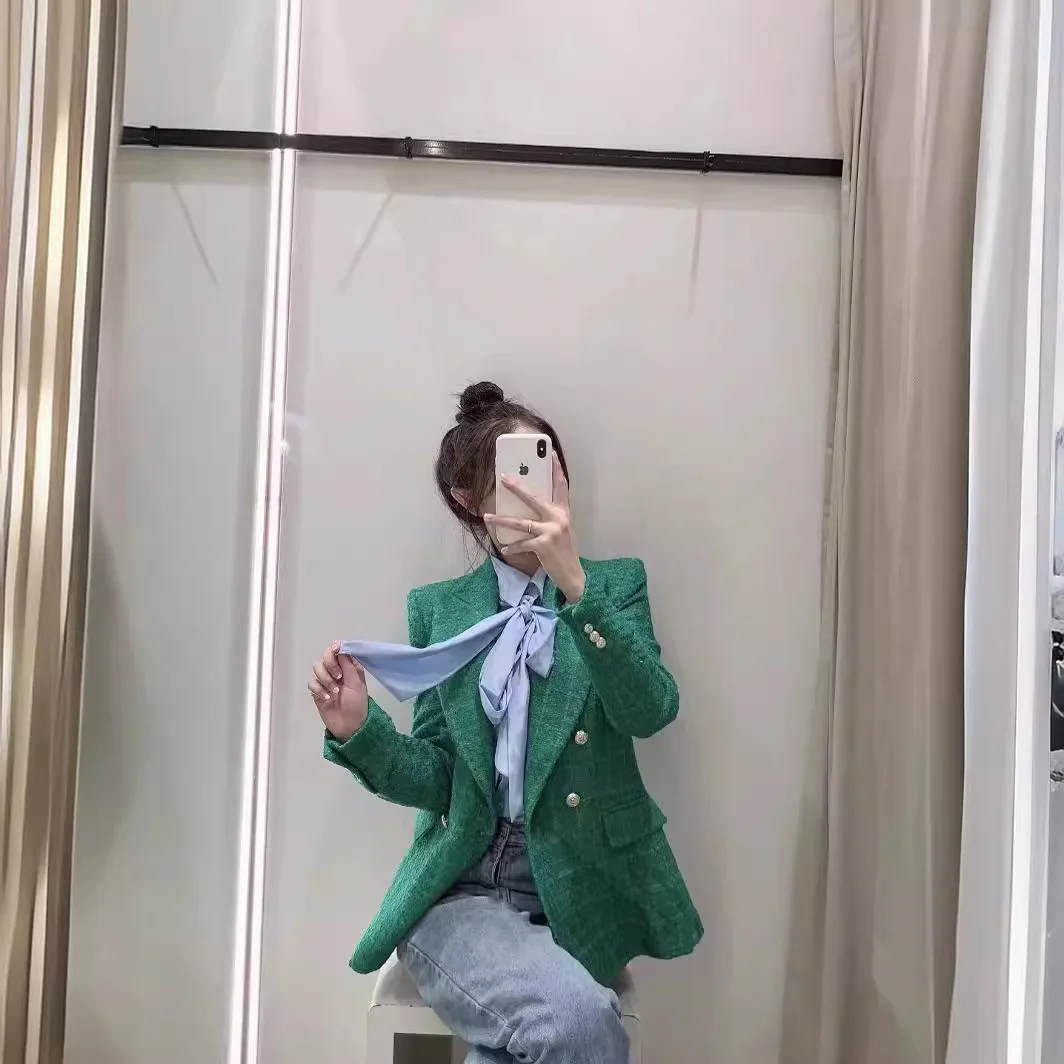 Женский двубортный блейзер ZR