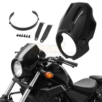 motorcycle front cowl black headlight fairing for honda rebel 2020 2021 cmx 300 500