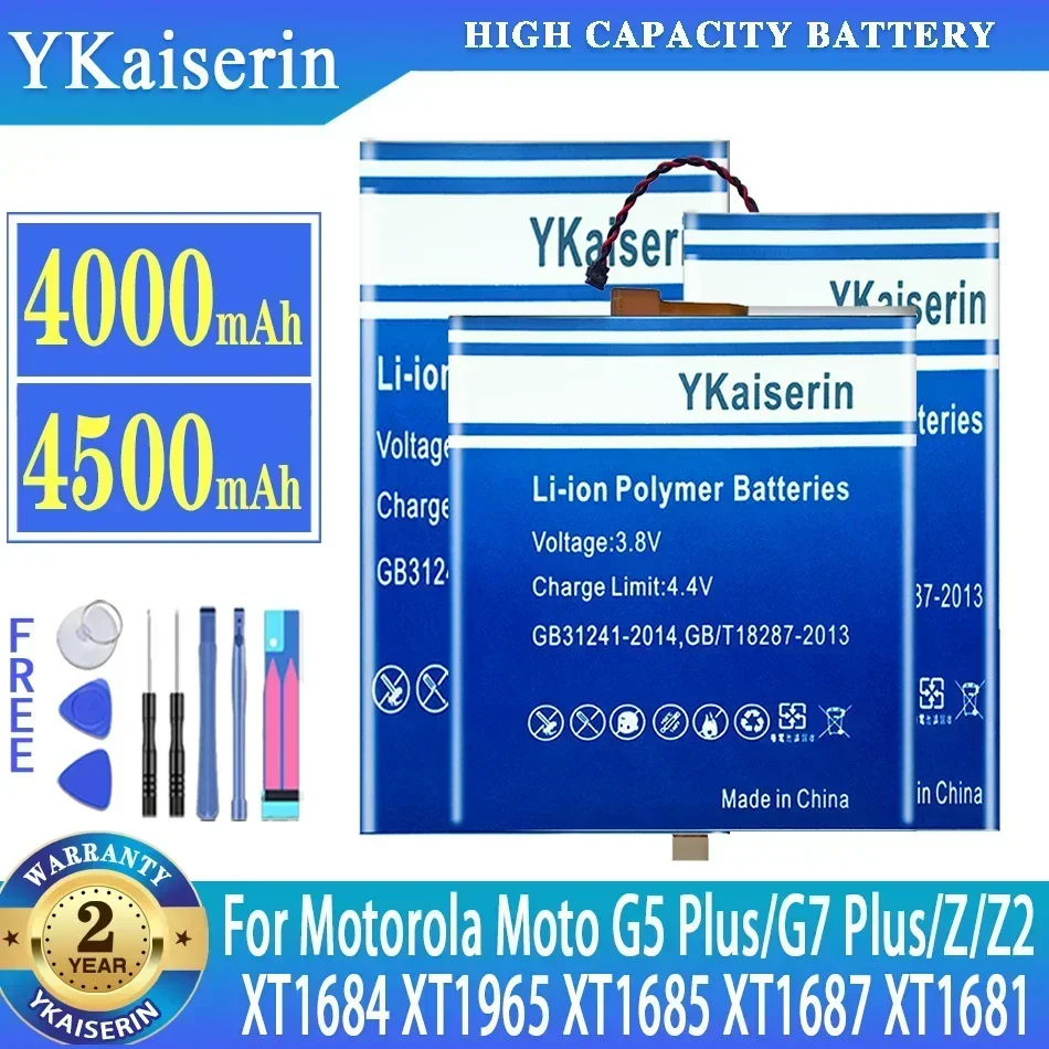 Аккумулятор ykaisin для Motorola Moto Z Force 2nd XT1789-1 G5 G7 Plus G5Plus XT1684 XT1685 XT1687 XT1681 Z3 G7Plus XT1965