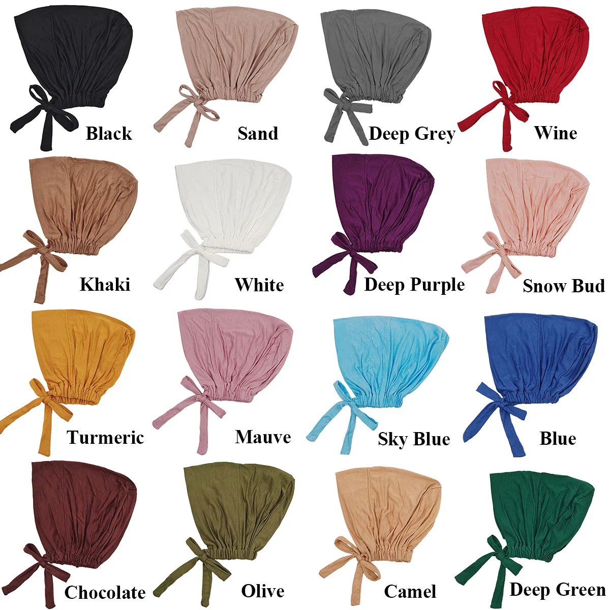 2023 New Soft modal Muslim Hat Inner Hat Islamic Headband Indian Hat Women's Headband Muslim Fashion