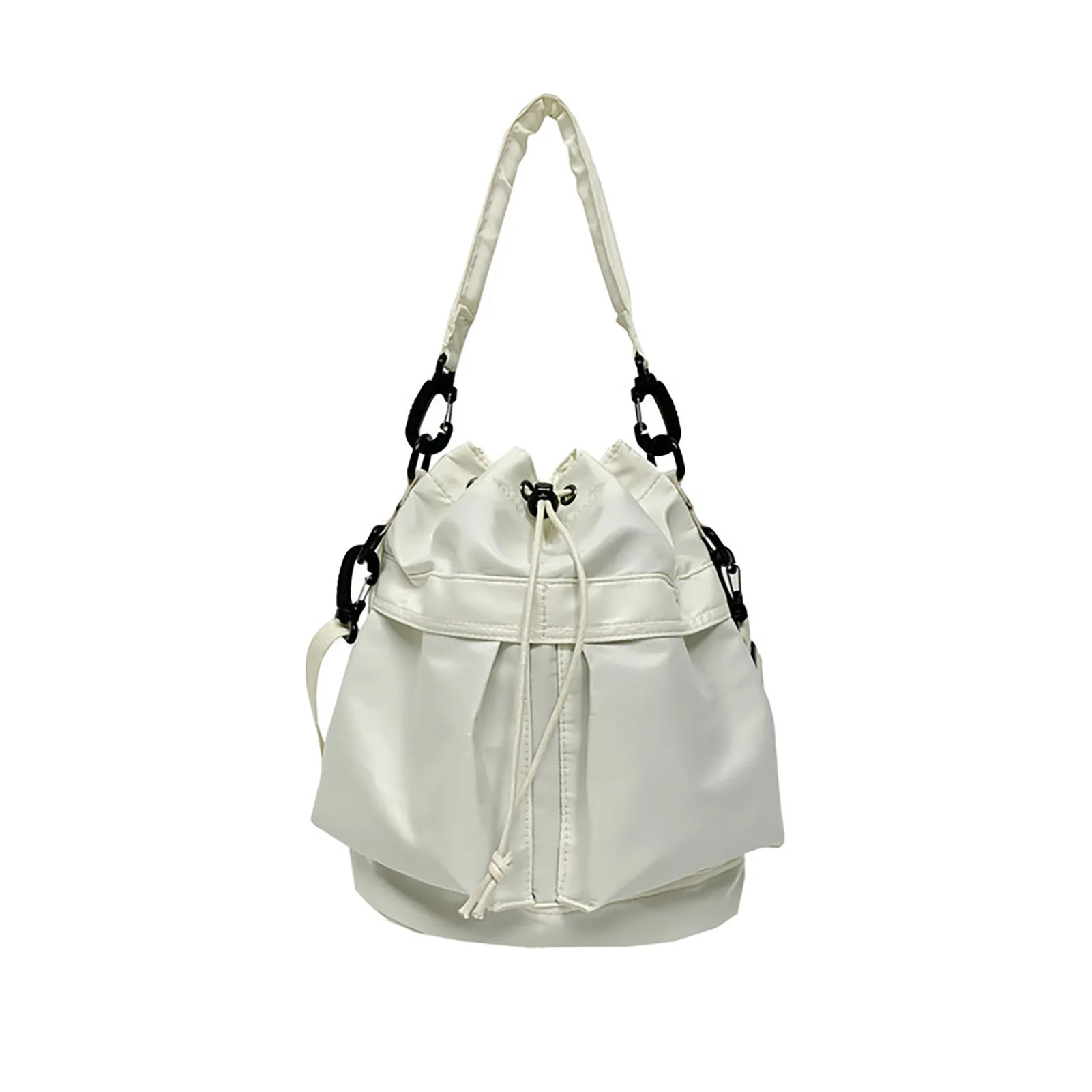 

Женская Повседневная сумка через плечо, вместительные плиссированные сумки на шнурке для поездок, деловых поездок