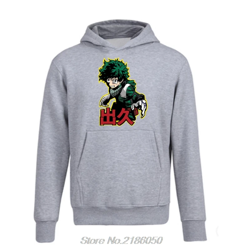 Новые толстовки Boku с надписью No Hero Академия Моя геройская аниме Izuku мидория