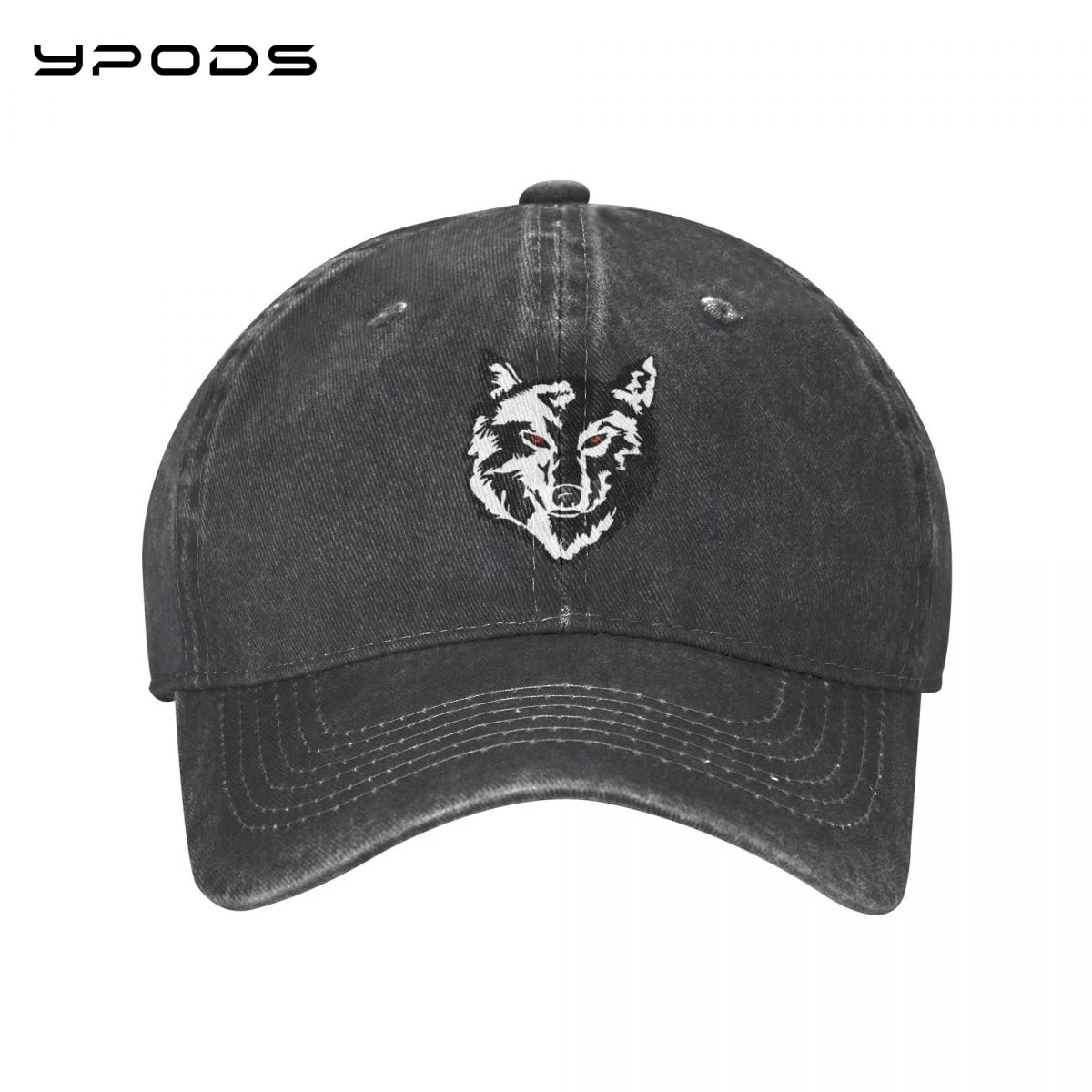 

Men's Women's Red Eyed Wolf Logo Baseball cap snapback hat Peaked