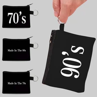 mini zipper student coin purse card organizer purse 2022 kids pattern key pouch ladies keychain small cosmetic bags