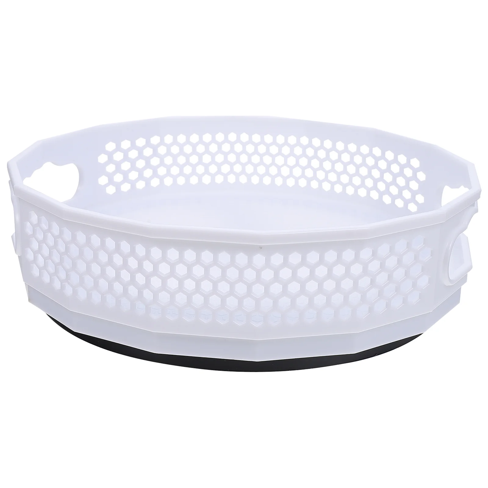 

1Pc Rotary Storage Box Kitchen Sundries Rack Universal Storage Case (White)