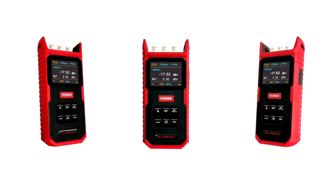 

1490nm Optic Multimeter OPM plus VFL & OLS with FC/SC/ST universal connector rechargeable batteries -50~26dBm