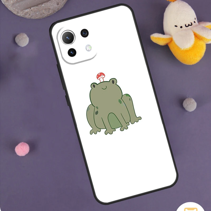 Фото Чехол Mushroom Frog для Xiaomi 15 Ultra 13T 14T 15T 17 Pro Max POCO F7 F5 F6 X5 X6 X7 X8 Pro F8 Ultra №4