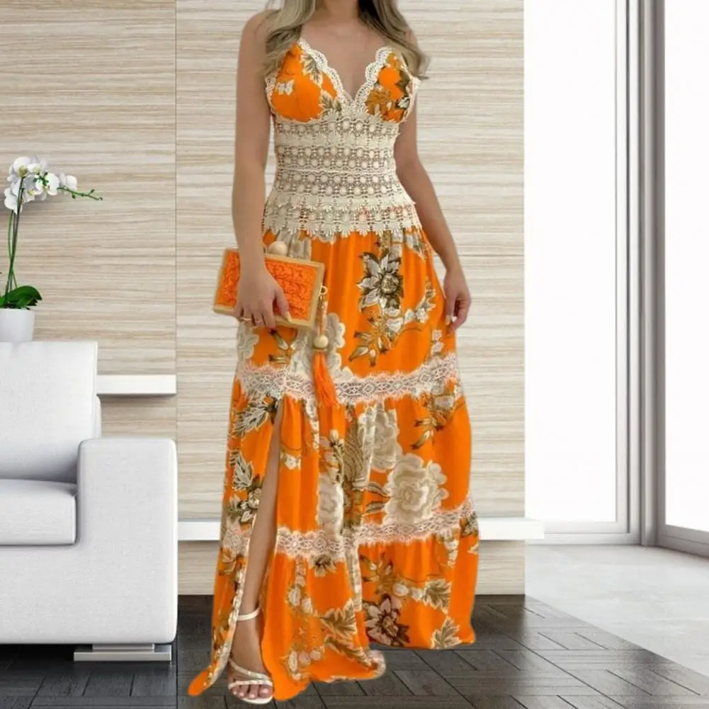 

Многоразовое популярное платье с разрезом на подоле для вечевечерние, женское платье без рукавов для пляжа