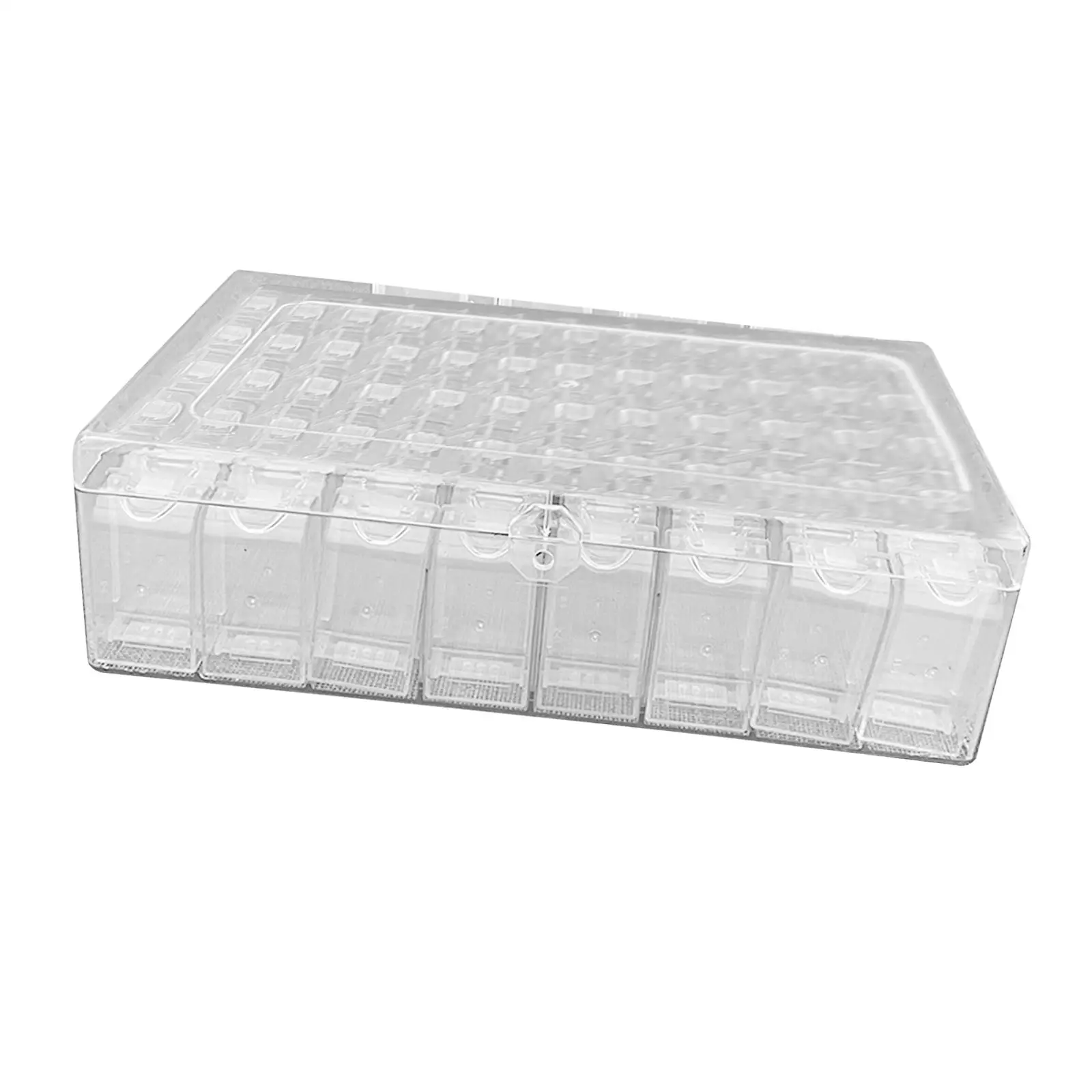 

Diamond Bead Storage Container W/ Diamond Painting Tray Container Plastic Compartments Organizer Box for Thread Nail Art Ribbon