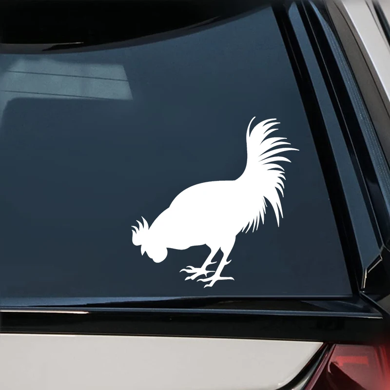 

CK22136# Die-Cut Vinyl Decal For Rooster Chicken Bird Car Sticker Waterproof Auto Decors on Bumper Window Laptop