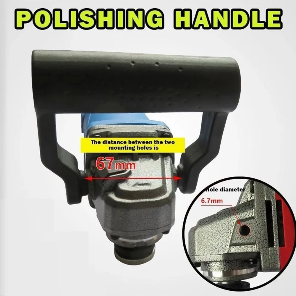 

8mm Angle Grinder Handle Handle Auxiliary Non-Slip Shock-Absorbing For 100 Type Angle Grinder Machine Accessories Handle Tool