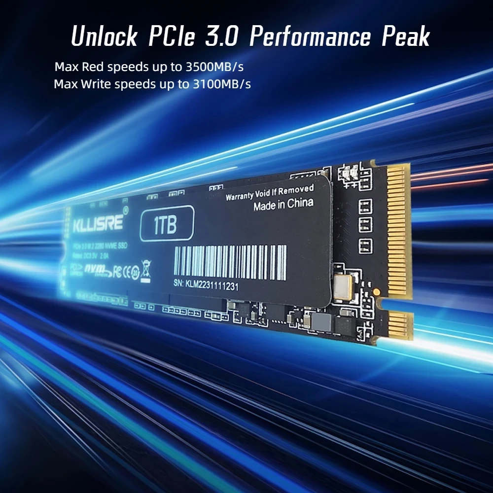Kllisre SSD M2 512 ГБ 1 ТБ NVME M.2 2280 PCIe твердотельный диск жесткий для ноутбука и