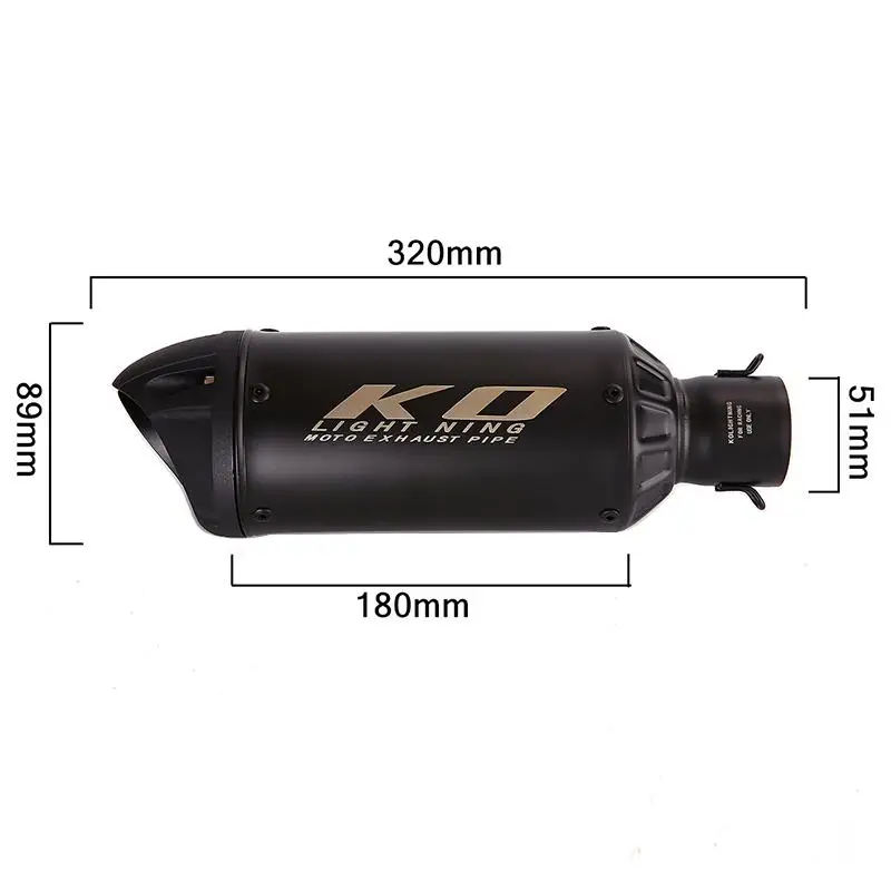 Наконечники выхлопных газов для мотоцикла Aprilia GPR250R GPR250S 2021-2024 51 мм