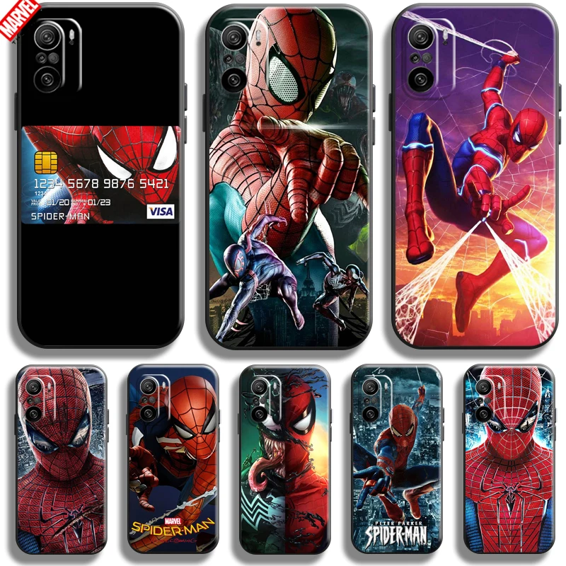 

Spiderman Marvel Avengers For Xiaomi Mi 11X 11X Pro Phone Case Soft Silicon Coque Cover Black Funda Captain America Comics Thor