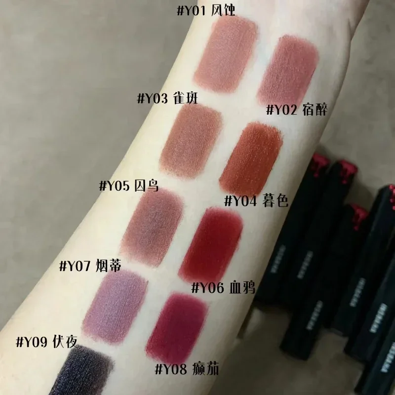 INSBAHA Косметика Черная волна Матовая бархатная помада с антипригарным покрытием