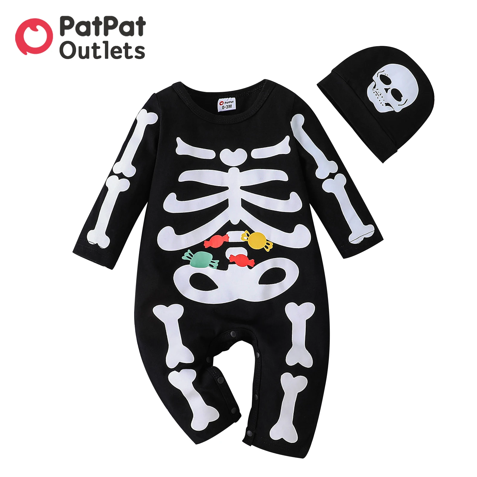 Детские костюмы на Хэллоуин PatPat для мальчиков 2 шт. боди новорожденных