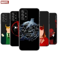 marvel cartoon spider loki phone case hull for samsung galaxy a70 a50 a51 a71 a52 a40 a30 a31 a90 a20e 5g a20s black shell art c