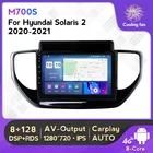 Автомагнитола 8 + 128G DSP Android 11 для Hyundai Solaris 2 II 2020-2021, мультимедийный видеоплеер, навигация, стерео, GPS, 2 din, dvd