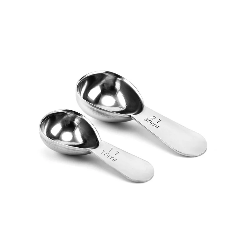 

Stainless Steel Coffee Scoops & Measuring Spoons, Exact Ergonomic Tablespoon 15ML or 30ML