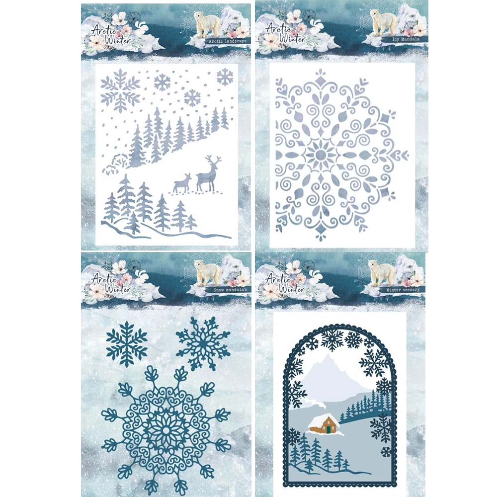 

Actic, ландшафт, металлическая резка, искусственное рельефное тиснение