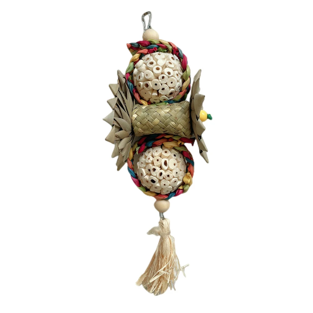 Игрушка-попугай Жевательная птица брикет с одиночными стеблями растений и