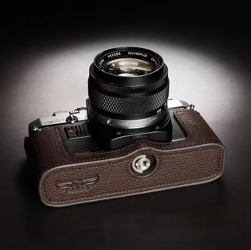 Чехол из натуральной воловьей кожи для фотокамеры Olympus OM 1 OM1