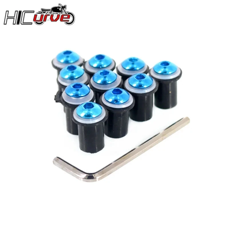 Болты для лобового стекла мотоцикла комплект крепежных винтов и гаек M5 5 мм 10 шт.