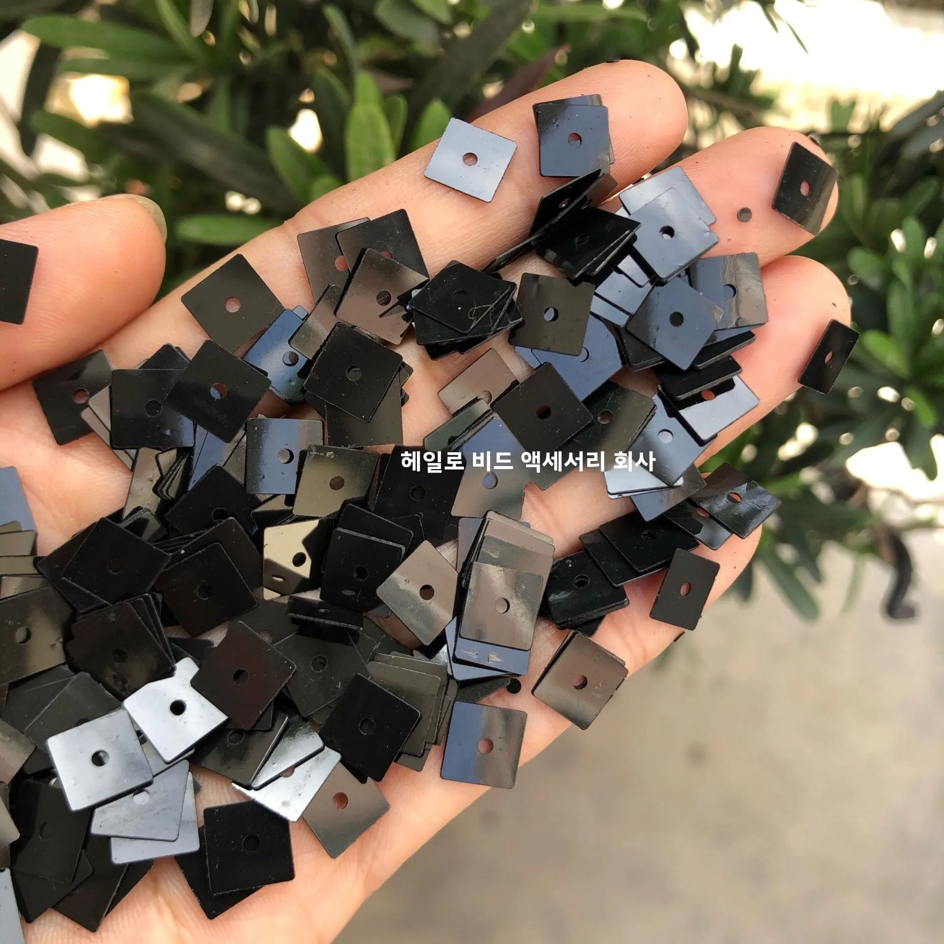 5 мм7 мм цвет квадратных отверстий белый черный с блестками одежда сумка нашивка