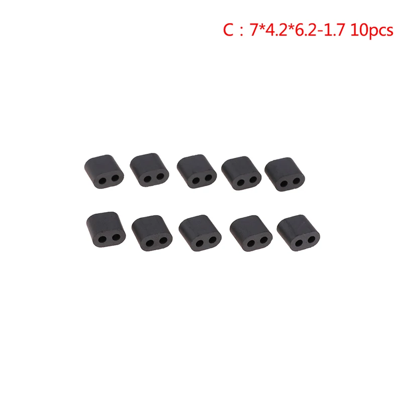 Набор магнитные кольца HUXUAN Double hole magnetic rings черные 10 шт