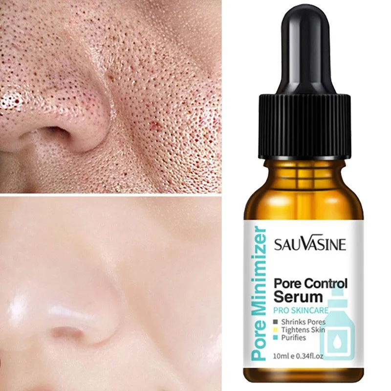 Pore Shrink Face Serum Oil Control Blackheads Removal Acne Treatment Moisturizing Nourish Essence Smooth Repair Korean Cosmetics