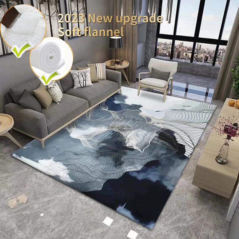 

Новый ковер в китайском стиле 200x300, большие коврики для гостиной, мягкие декоративные моющиеся Нескользящие напольные коврики с принтом для спальни