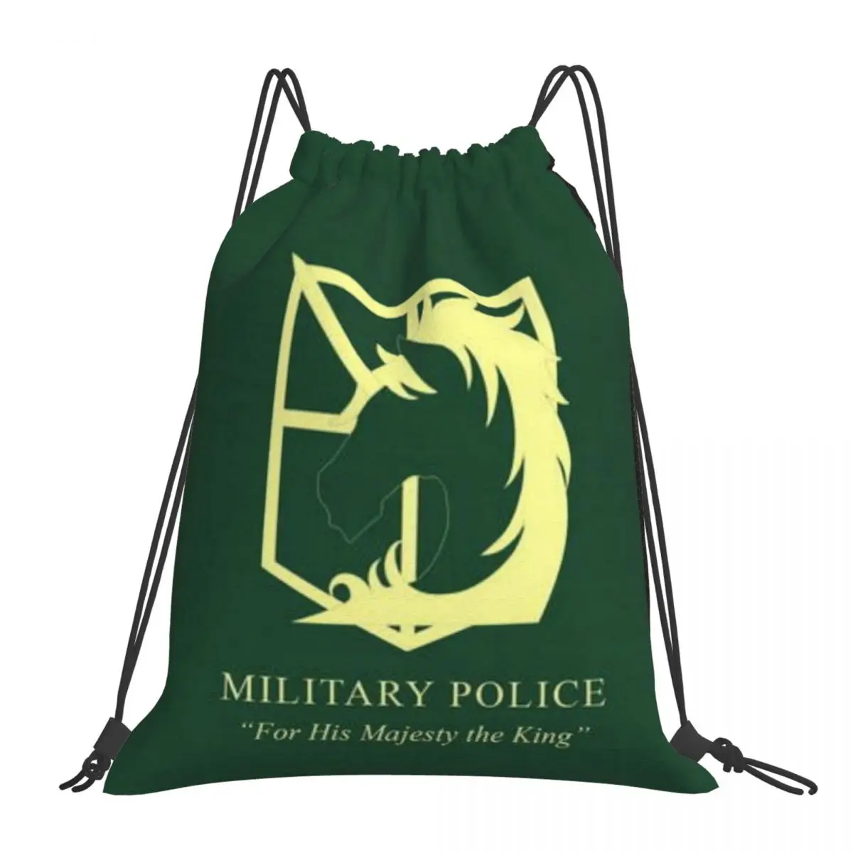 

Attack on Titan Drawstring Backpack Bag Gym Sport Sackpack Women Men String Cinch Yoga Lightweight Unisex knapsack