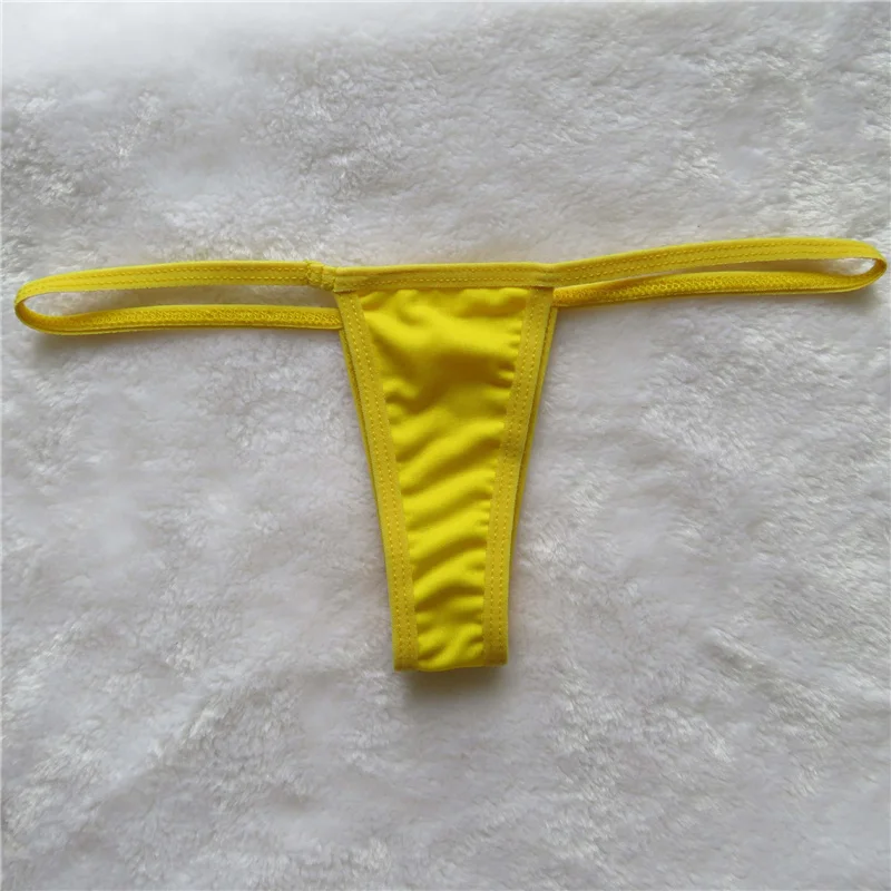 

micro bikini tanga mujer swimwear bikinis biquini tankini sexy lingerie thong Solid color color String Long strip simple classic