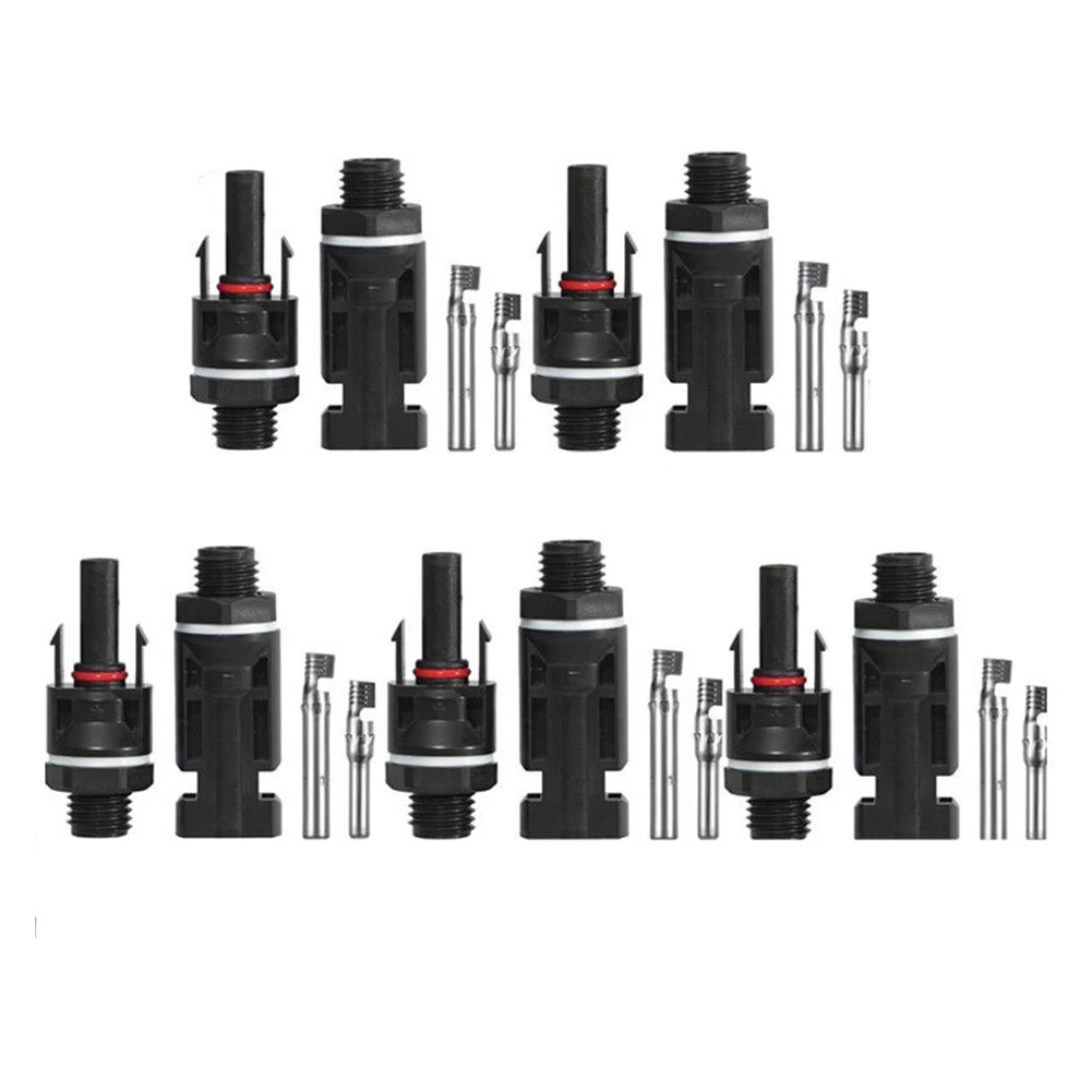 

Reliable Solar Panel Plug Connector For Range of PV Cables Useful Power Distributor Adapter Secure Long Lasting 5Pairs Pack