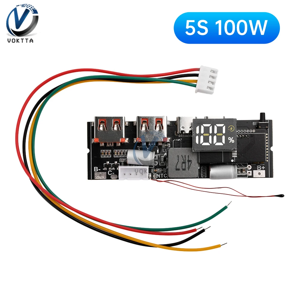 

Voktta Power Bank модуль питания 18650