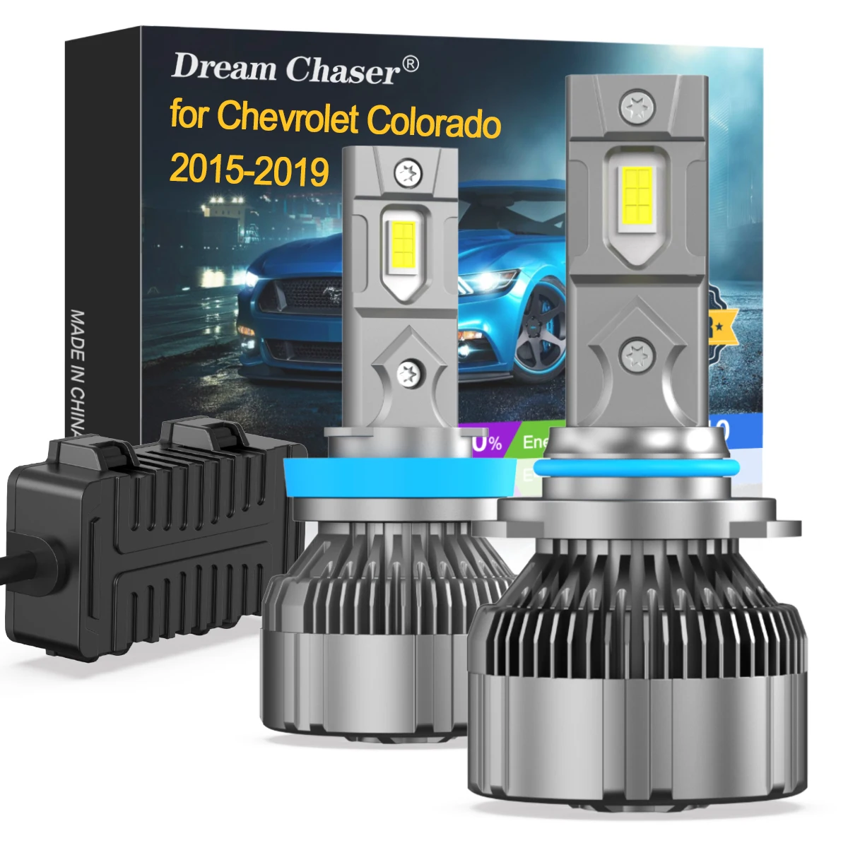 

Суперъяркие лампы для фар головного света Chevrolet Колорадо 2015-2019, 9005, H11, ближний свет, Combo 6000K, белый, холодный белый, 240 Вт