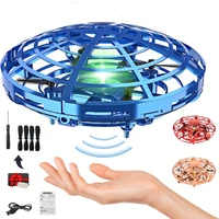 mini helicopter rc ufo drone aircraft hand sensing infrared rc quadcopter electric induction flying ball plane toys for children