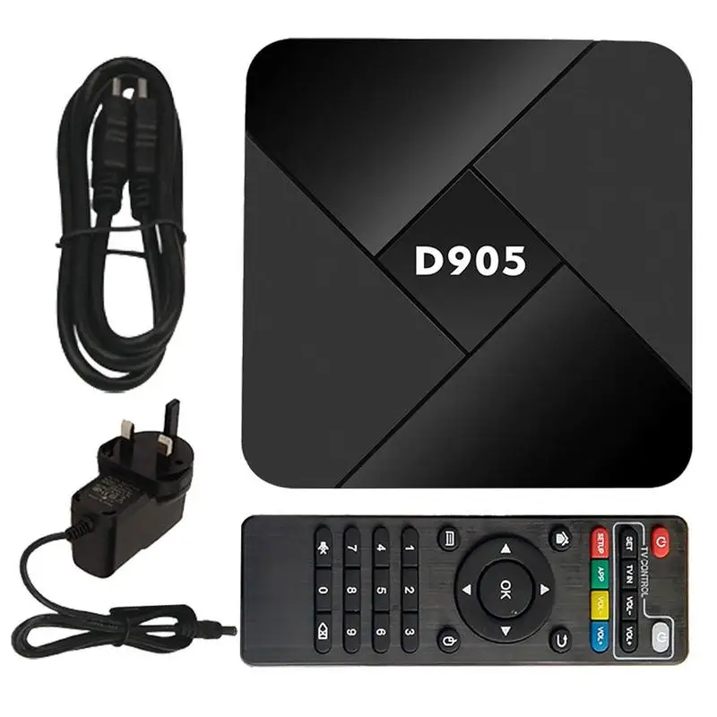 

Android Box Smart TV Box 3D 4K D905 Video Android Box Set Support 4K HD 8G Remote Control ForHDMI Cable Power Supply