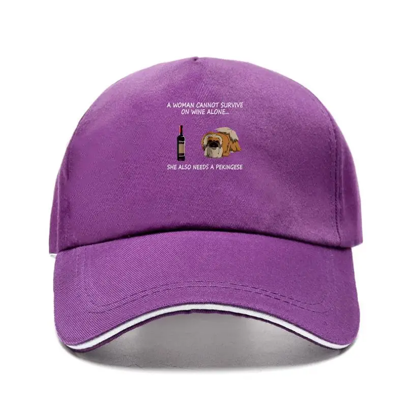 A Woman Cannot Survive On Wine Alone She Also Needs A Pekingese 2022 Summer Men's Snapback Baseball Cap