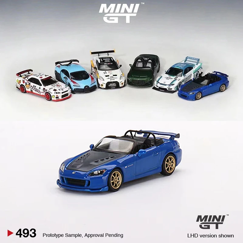

MINI GT 1:64 Model Car S2000 (AP2) Mugen Monte Carlo Blue Pearl# 493 LHD