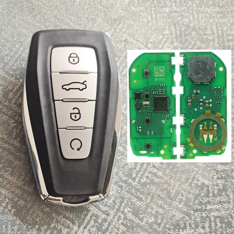 

Оригинальный автомобильный смарт-ключ без ключа, 433 МГц с чипом 8A/4A для Geely Monjaro GEOMETRY KX11, оригинальный автомобильный интеллектуальный дистанционный ключ
