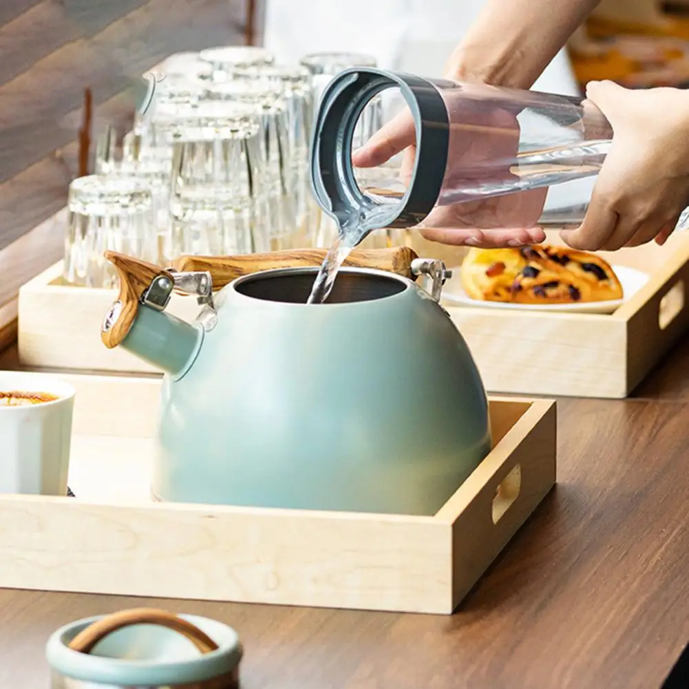 

Whistle Pot Practical Foldable Handle Stainless Steel Tea Kettle Water Pot Hot Water Boiling Teapot for Home