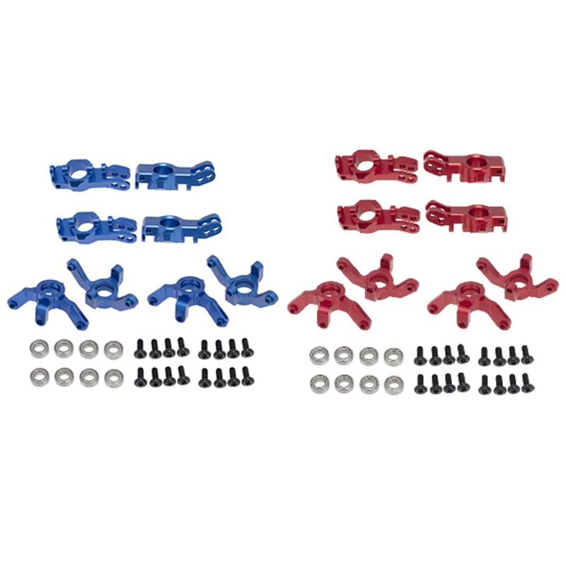 

8Pcs Aluminum Steering Knuckles Blocks Stub Axle Carriers for 1/10 Redcat Blackout XTE SC XBE (Pro) Upgrade Parts