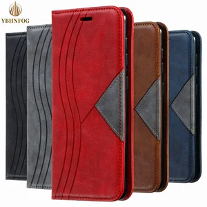 luxury leather flip case for samsung galaxy s7 edge s8 s9 plus s10 s20 fe s21 ultra note 8 9 m31 wallet stand cover phone coque free global shipping