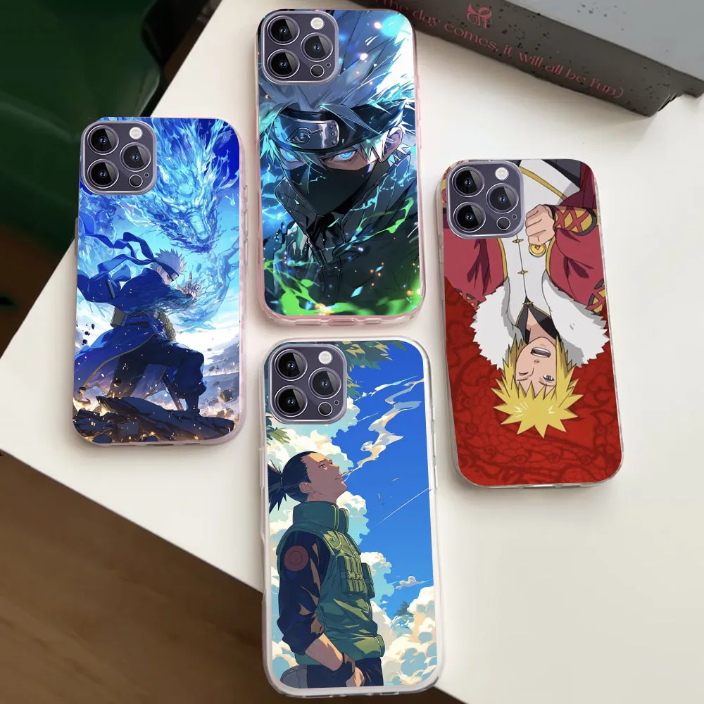 WEA-23 N-Naruto Прозрачный гибкий чехол из ТПУ для iPhone XS XR 5 6 7 8 SE 11 12 Mini Plus Pro Max