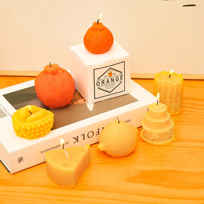 

Home Fragrance Products Korean Style Ugly Orange Christmas Gloves Soy Wax Scented Candle Photo Props Home Decoration Candles
