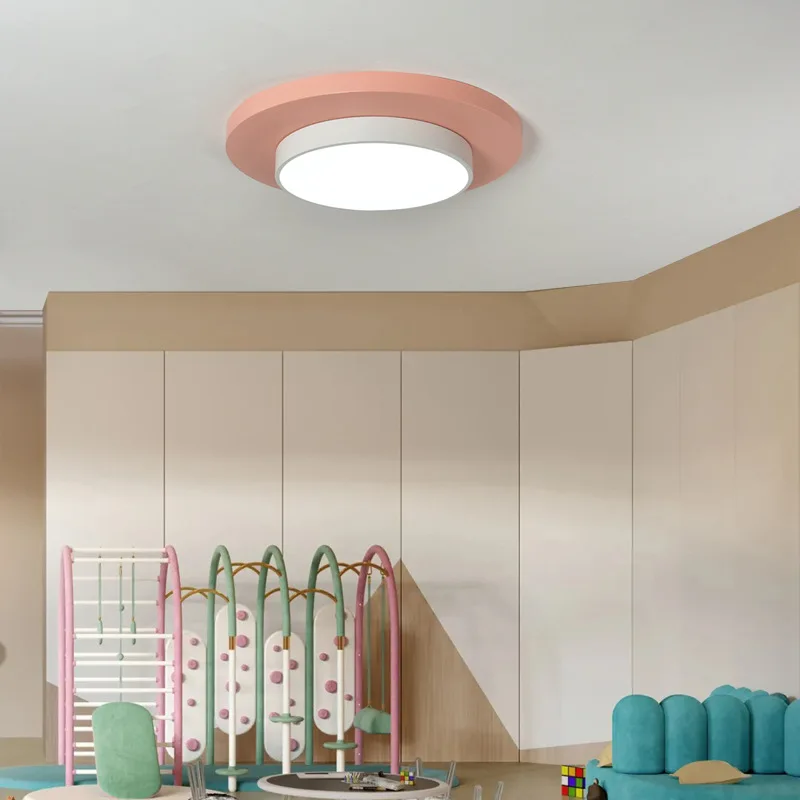 

Circular Chandelier Creativity Modern Kindergarten Color Ceiling Lamp Classroom Children's Hall Art Modeling Corridor Lamps