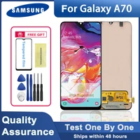 6 7 original amoled lcd display for samsung galaxy a70 a705 a705f lcd touch screen digitizer assembly for galaxy a70 display
