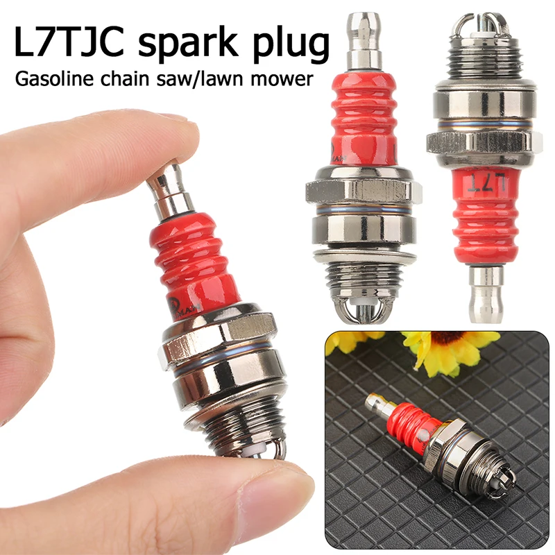 

2pcs 3-sided Pole Spark Plug L7T 2 Stroke Electrode 5200 Replace Accessories